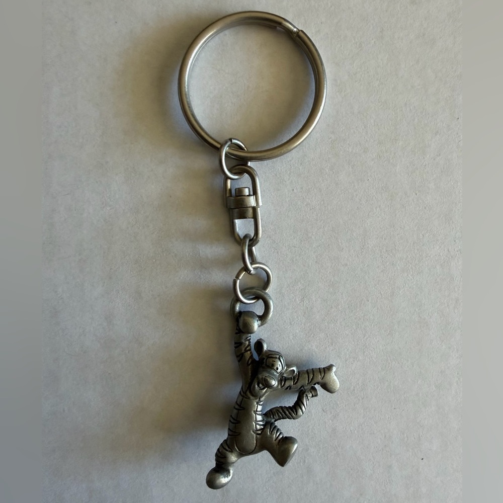 Disney Silver Tigger Keychain